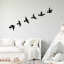 Wallity Flying Birds Escultura de Pared de Metal Negro